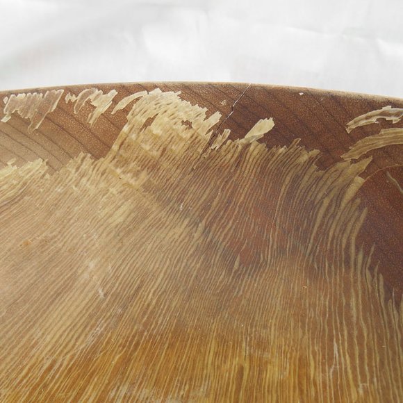 Vintage Wooden Mixing Bowl, 10 inch dia 2.5 deep - Picture 8 of 8